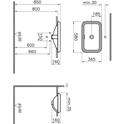 Vitra Valarte 60x37 Cm Dikdörtgen Tezgahüstü Lavabo - 7800B403-0012 Hemen Al