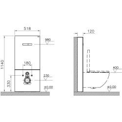 Vitra Vitrus 3-6 L Asma Klozetler İçin Duvar Önü Siyah Cam Rezervuar - 870-5761-01 Hemen Al