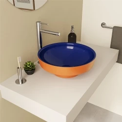 Vitra Water Jewels 40 Cm Yuvarlak Kompakt Terrarosa-Mavi Çanak Lavabo - 4334B426-1361 Hemen Al