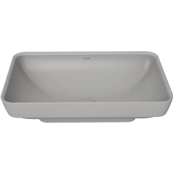 Vitra Water Jewels 60x39 Cm Dikdörtgen Mat Taş Gri Çanak Lavabo - 4442B476-1361