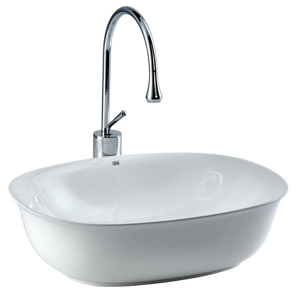 Lena EH-4600 Tezgah Üstü Lavabo Beyaz
