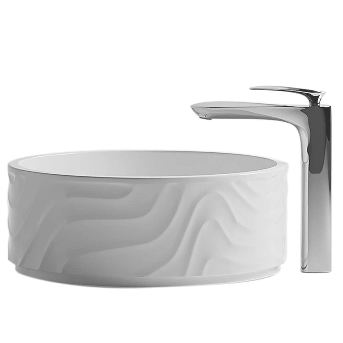 Lena EY-4705 Tezgah Üstü Lavabo Beyaz