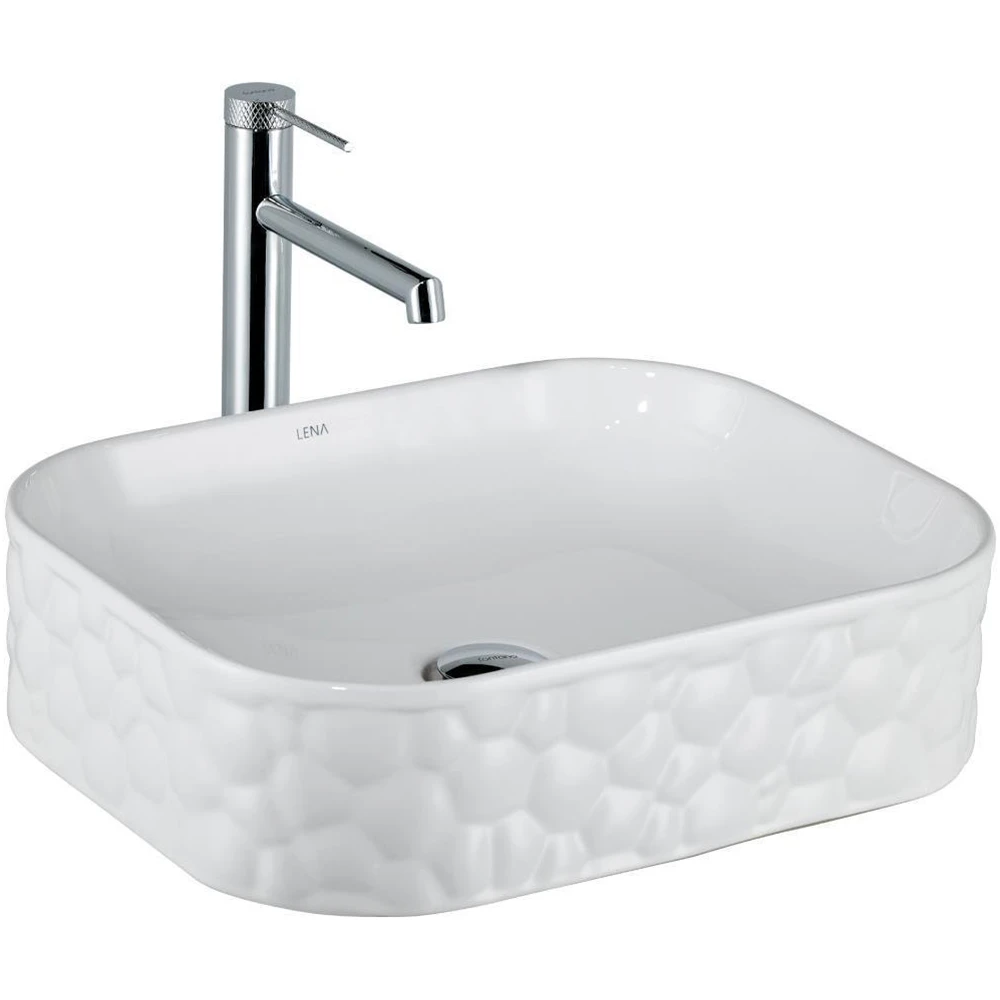 Lena EY-4709 51x40 Cm Tezgah Üstü Lavabo