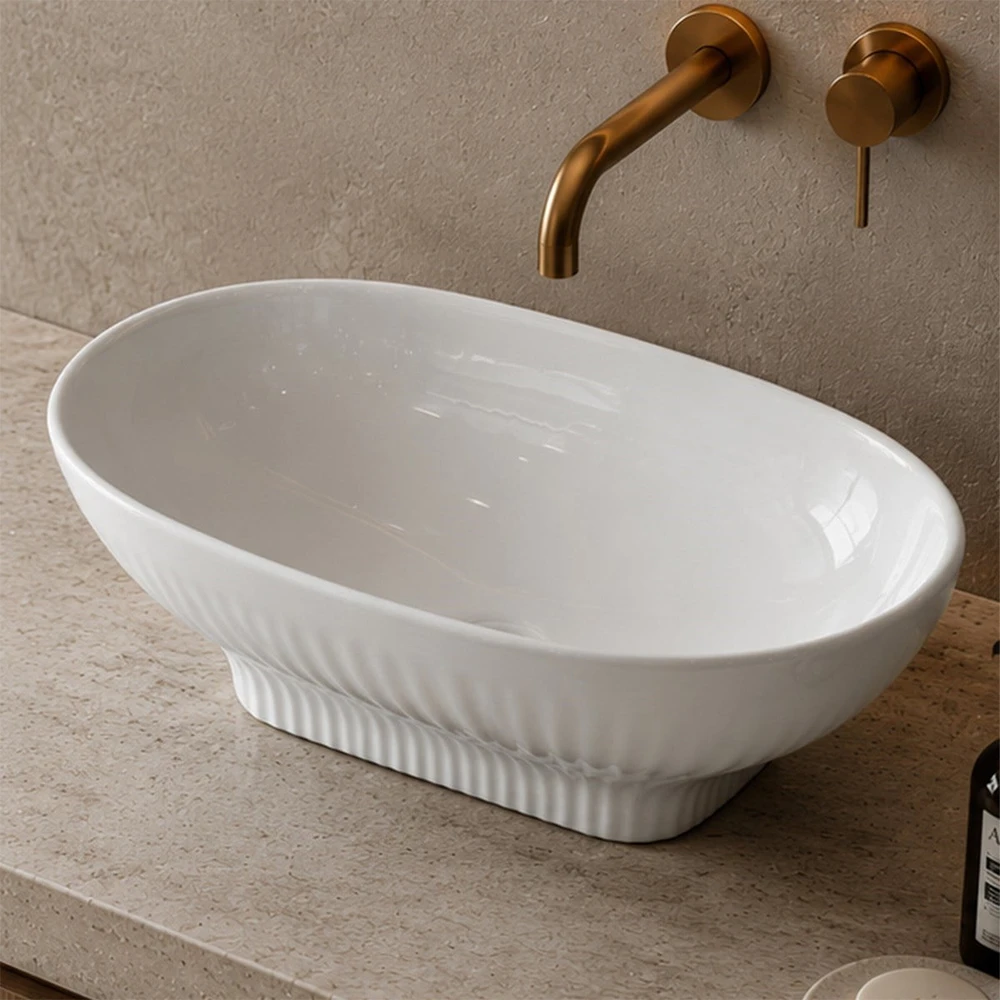 Lena EY-4821 52x40 Cm Tezgah Üstü Lavabo 2