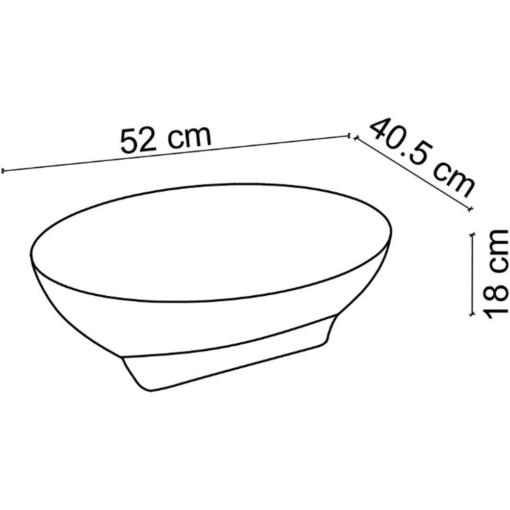 Lena EY-4821 52x40 Cm Tezgah Üstü Lavabo 3