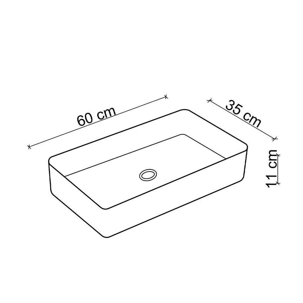 Lena EY-7034S Siyah-Altın Tezgah Üstü Lavabo 3