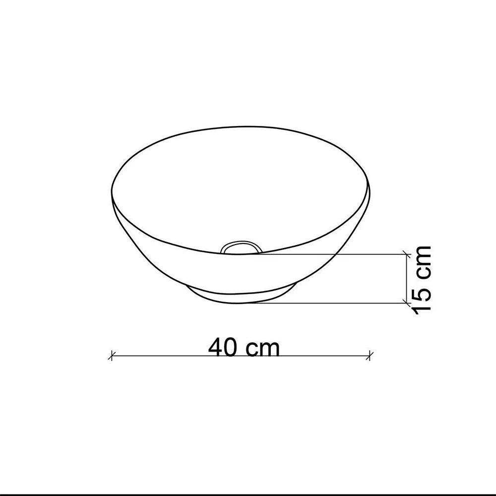 Lena EY-7050 Kahverengi Tezgah Üstü Lavabo 2