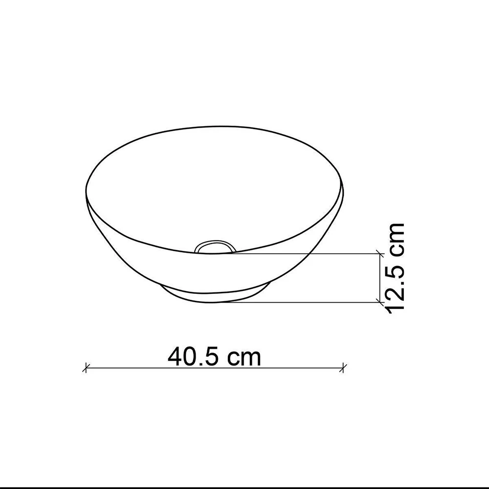 Lena EY-7051 Mavi-Beyaz Tezgah Üstü Lavabo 3
