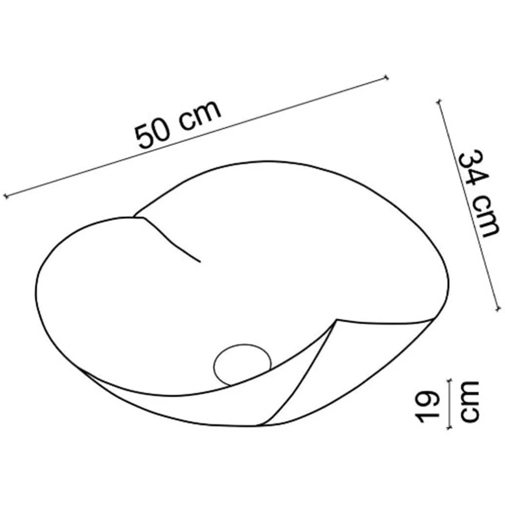 Lena EY-9101 50x34 Cm Mat Beyaz Tezgah Üstü Lavabo 3