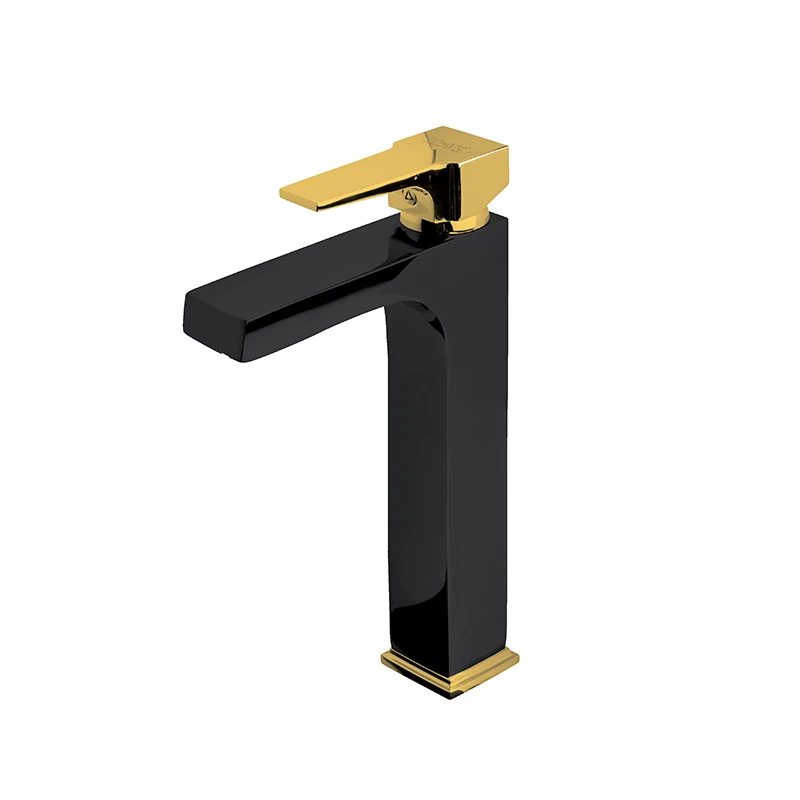 Newarc Aqua Altın-Siyah Çanak Tipi Lavabo Bataryası