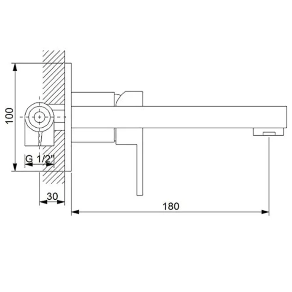 Newarc Aqua Bakır Ankastre Lavabo Bataryası - 941571S 3