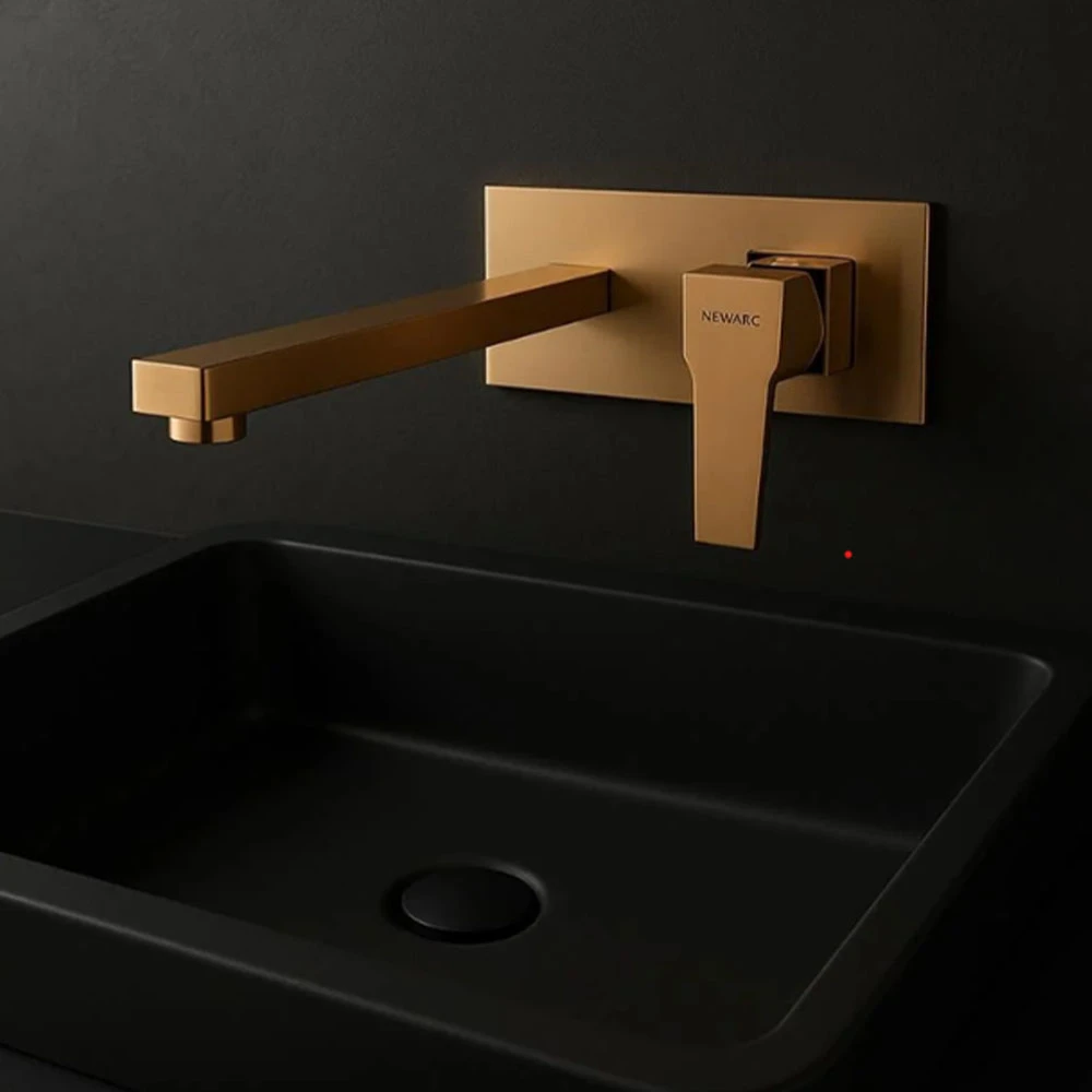 Newarc Aqua Bakır Ankastre Lavabo Bataryası - 941571S 2