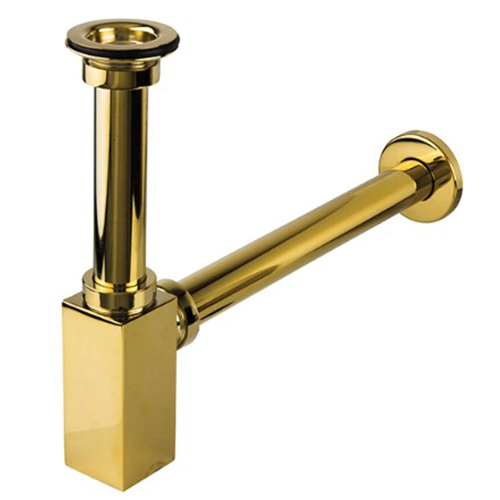 Newarc Corner Altın Süzgeçli Lavabo Sifonu - 760521G