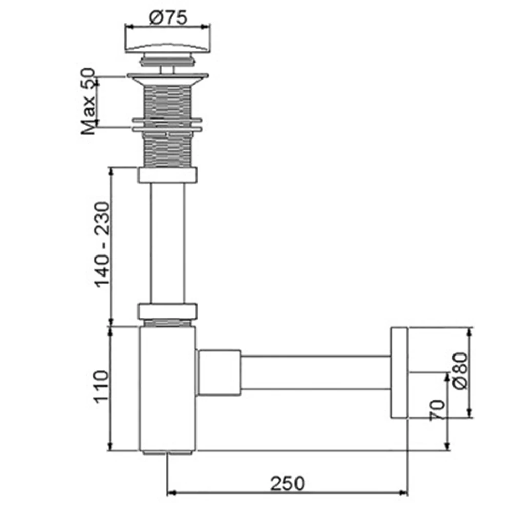 Newarc Corner Deliksiz Lavabo Sifonu - 760522 2
