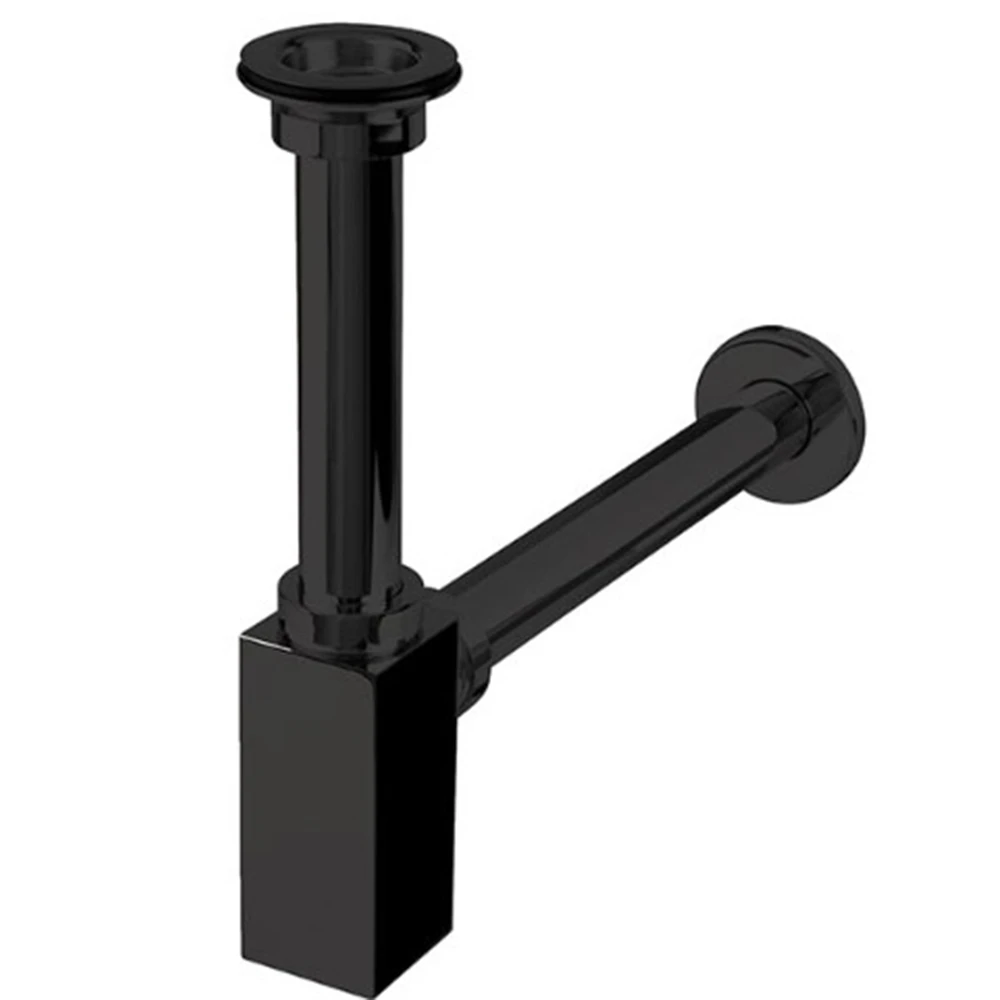 Newarc Corner Süzgeçli Siyah Lavabo Sifonu - 760521B