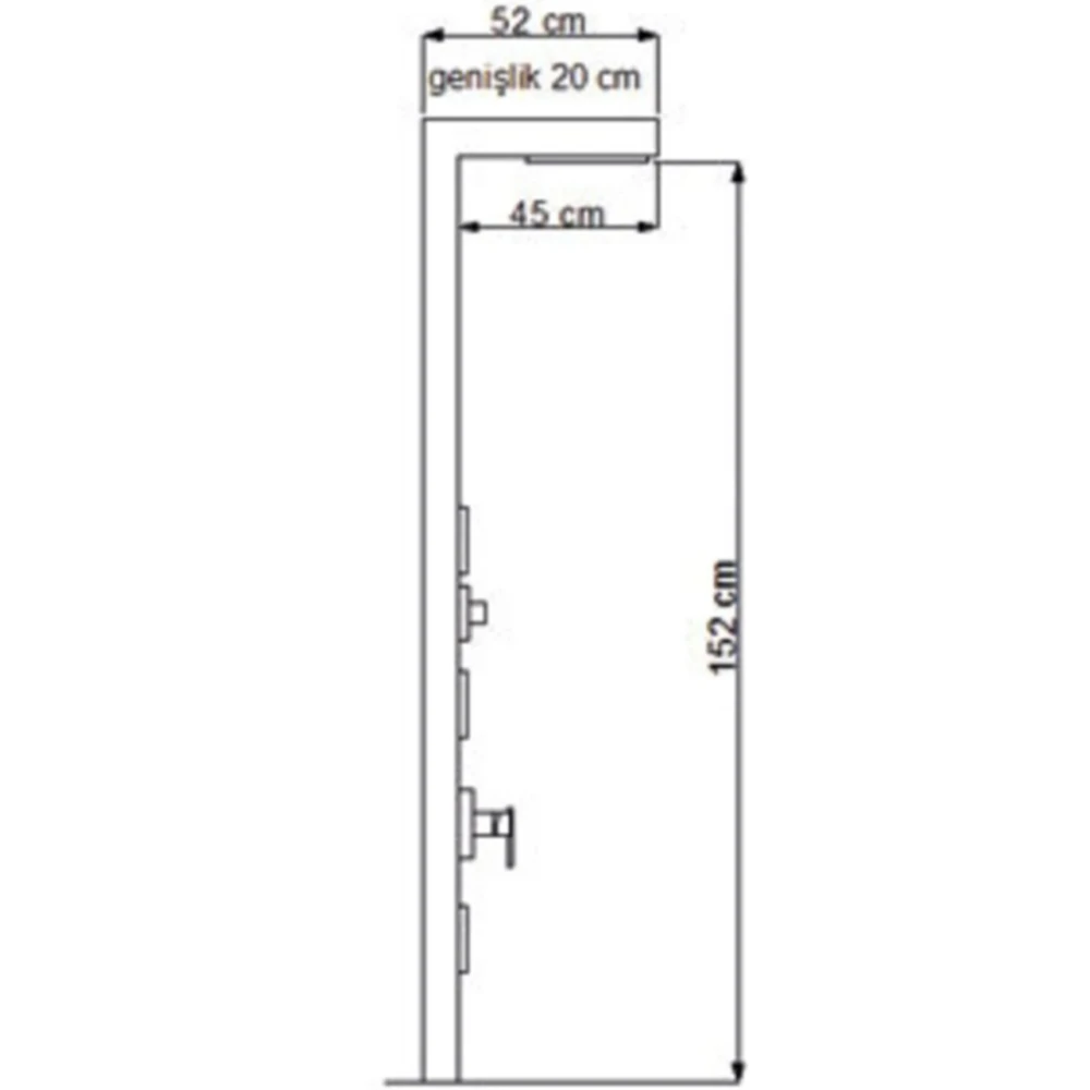 Newarc Idea Duş Paneli - 440494G 2