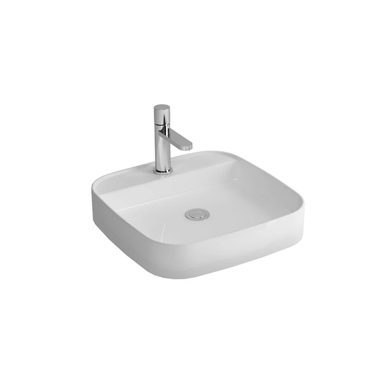 Newarc Loft 50x50x12 cm Batarya Delikli Tezgah Üstü Lavabo