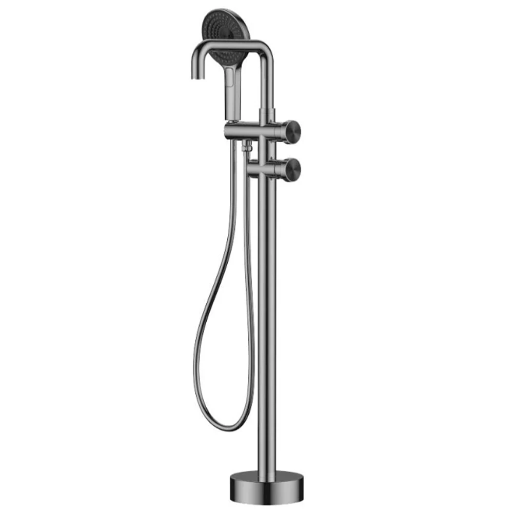Newarc Milan Metalik Gri Yerden Banyo Bataryası - 848616G