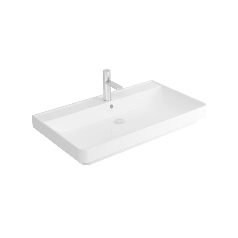 Newarc Pixel 80x46X6,5 Cm Batarya Delikli Lavabo