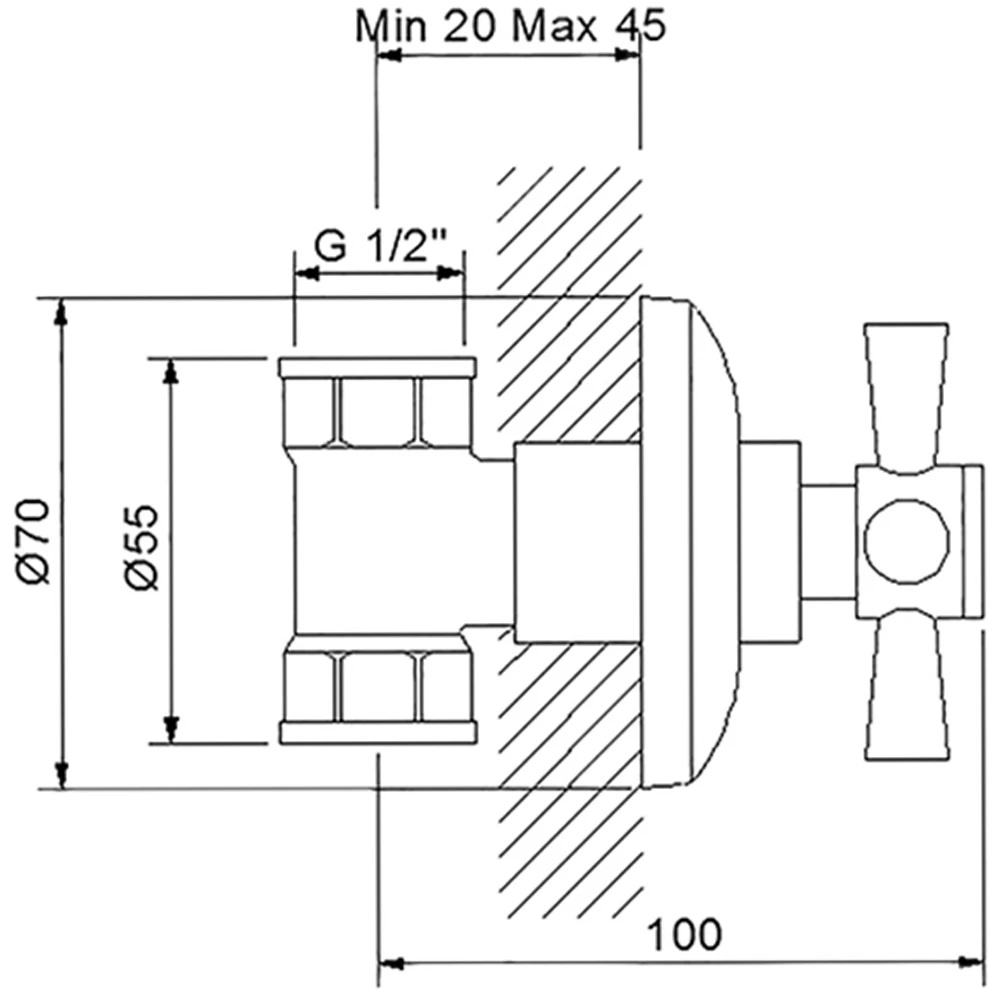 Newarc Plus Altın Stop Valf - 271632G 2