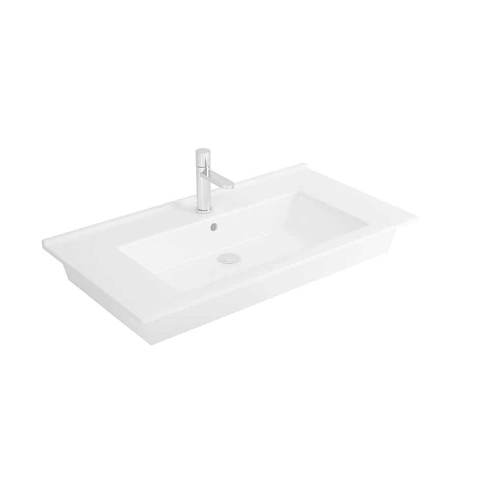 Newarc Silver 65X45X2,5 cm Slim Lavabo