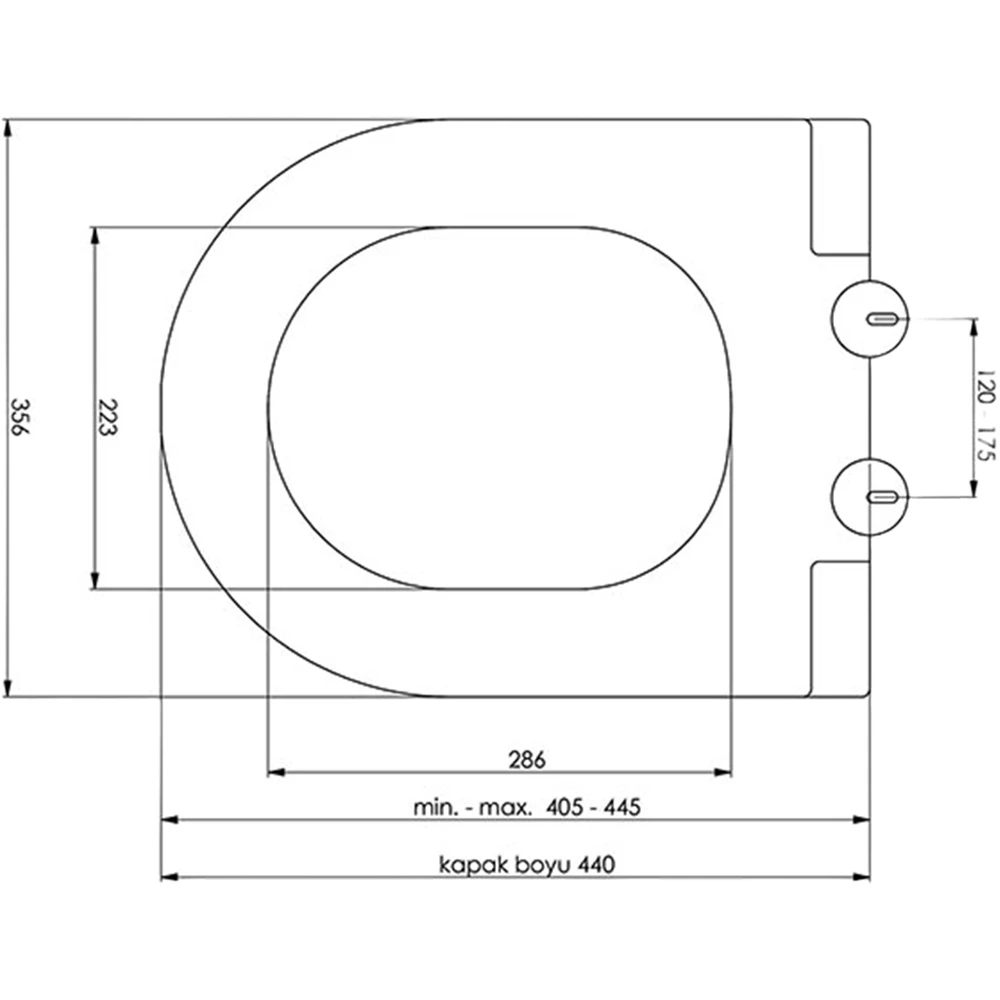 Newarc Slim Termoplast Yavaş Kapanır Klozet Kapağı - 7201 2