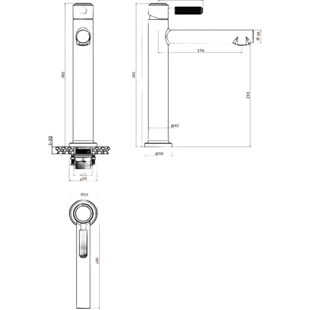Newarc Venüs Yüksek Lavabo Bataryası - 858001 2