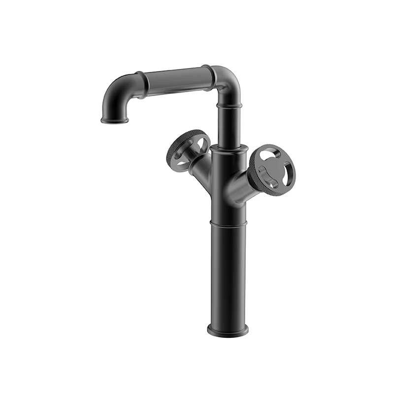 Newarc Victory Siyah Çanak Tipi Lavabo Bataryası