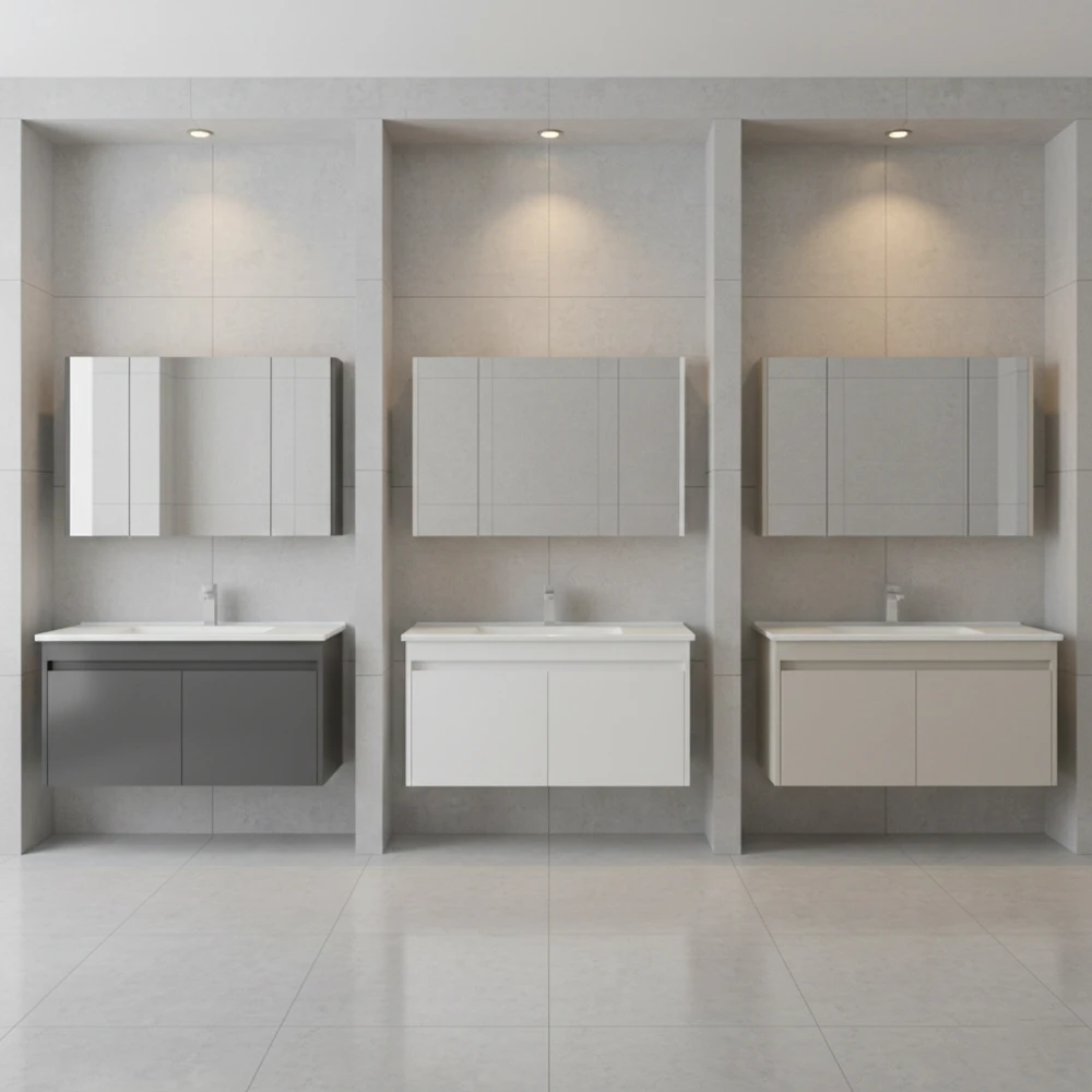 Orka Arno 100 Cm Parlak Beyaz Banyo Dolabı Takımı - 5008765 2