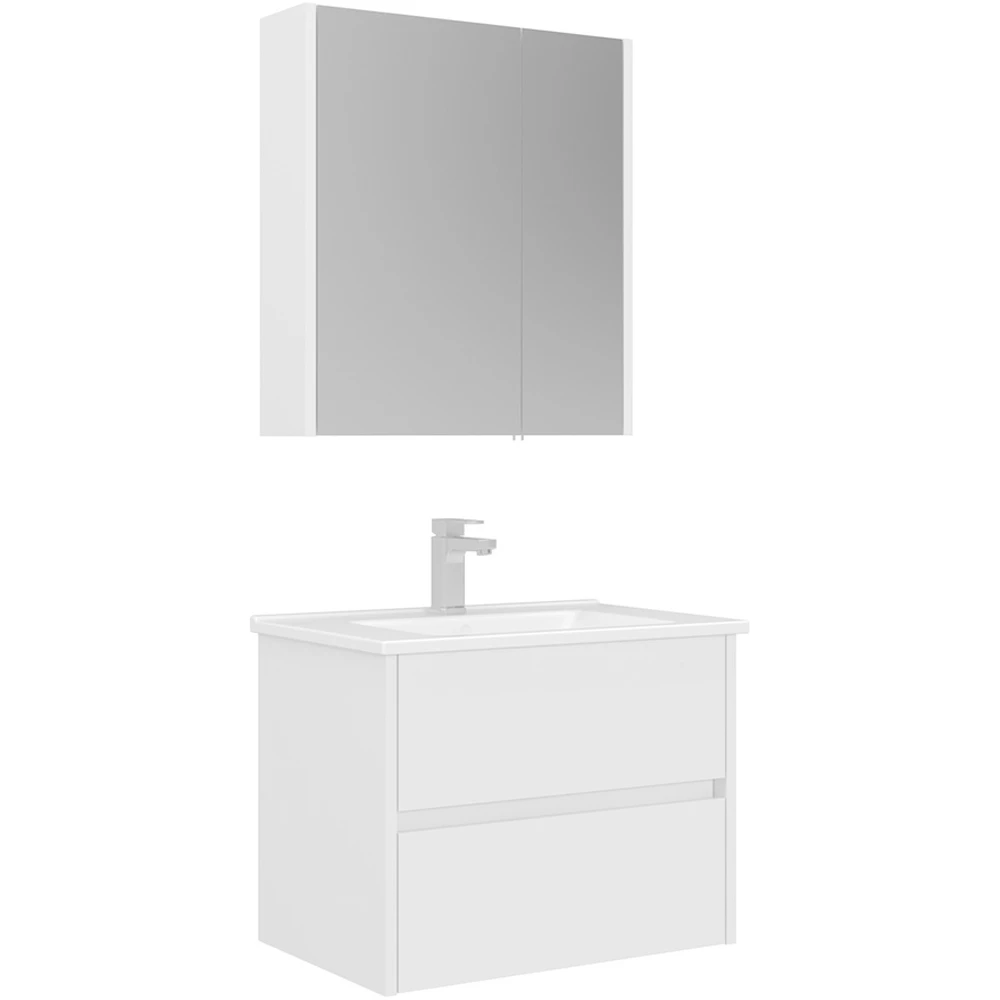 Orka Arno 65 Cm Parlak Beyaz Banyo Dolabı Takımı - 5008774