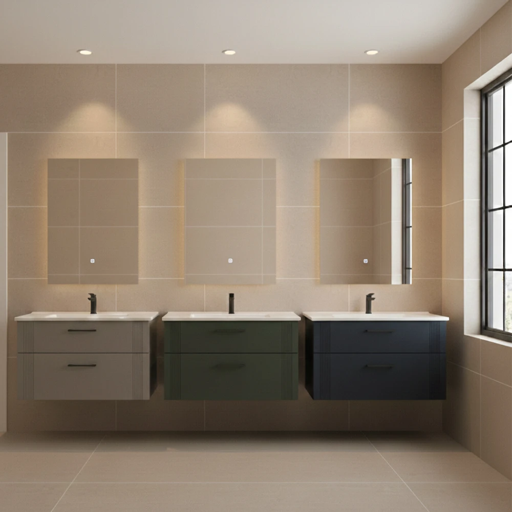 Orka Bari 100 Cm Mat Lacivert Banyo Dolabı Takımı - 5007157 2