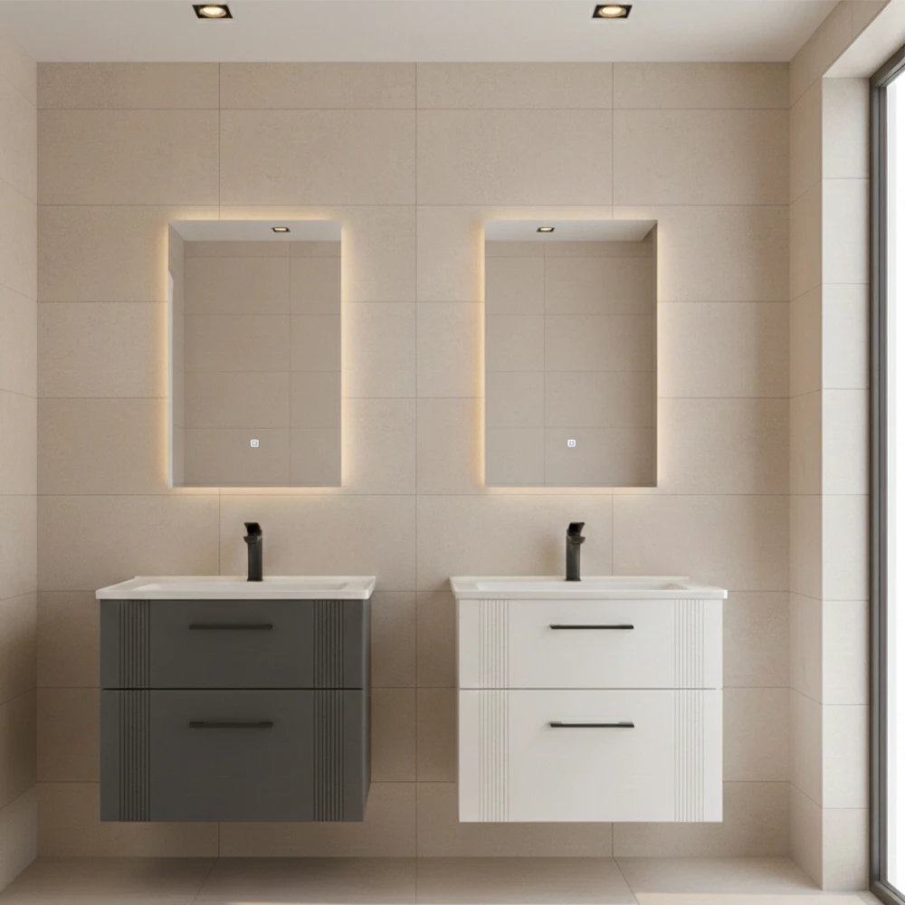 Orka Bari 65 Cm Mat Antrasit Banyo Dolabı Takımı - 5006575 2