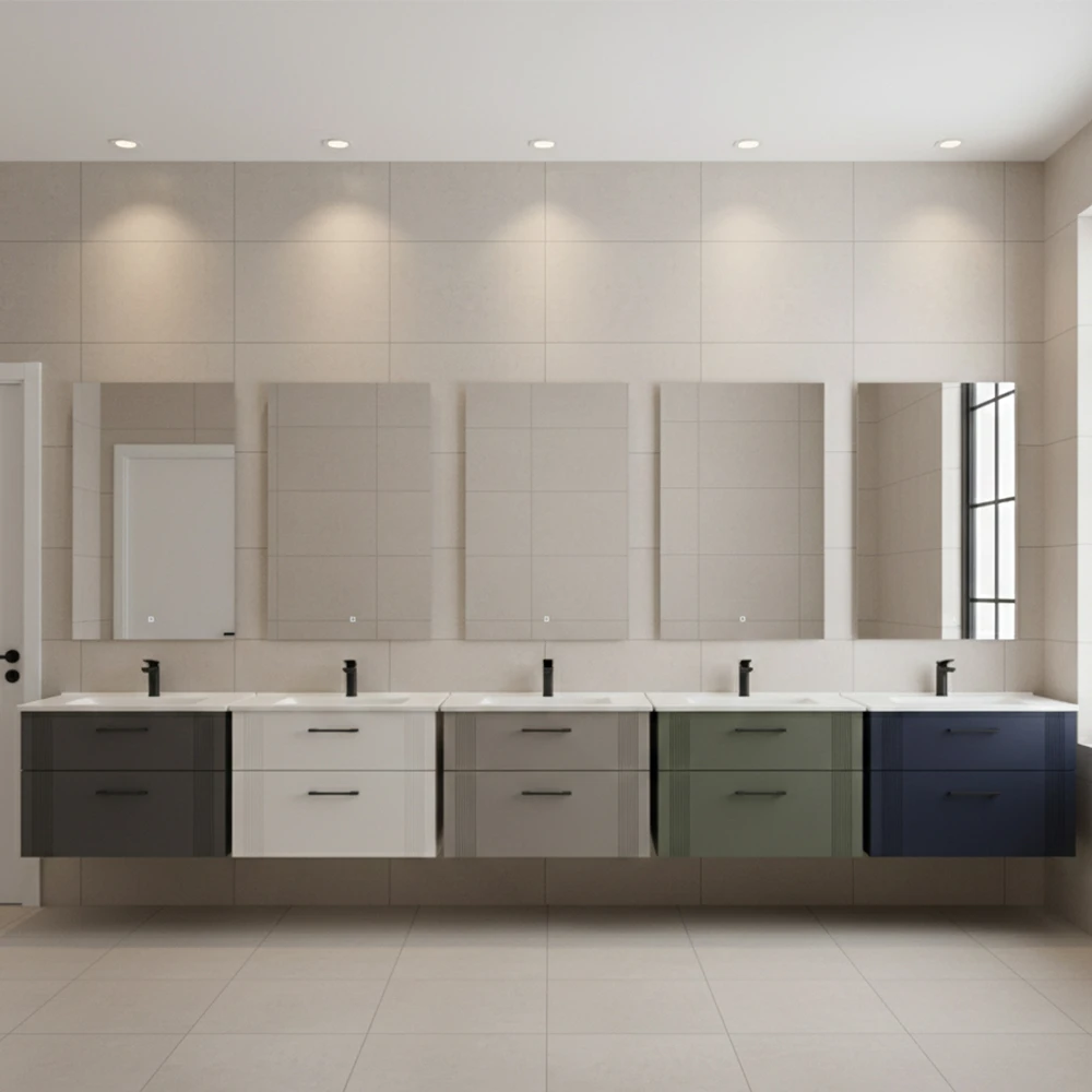 Orka Bari 85 Cm Mat Kaşmir Banyo Dolabı Takımı - 5006578 2