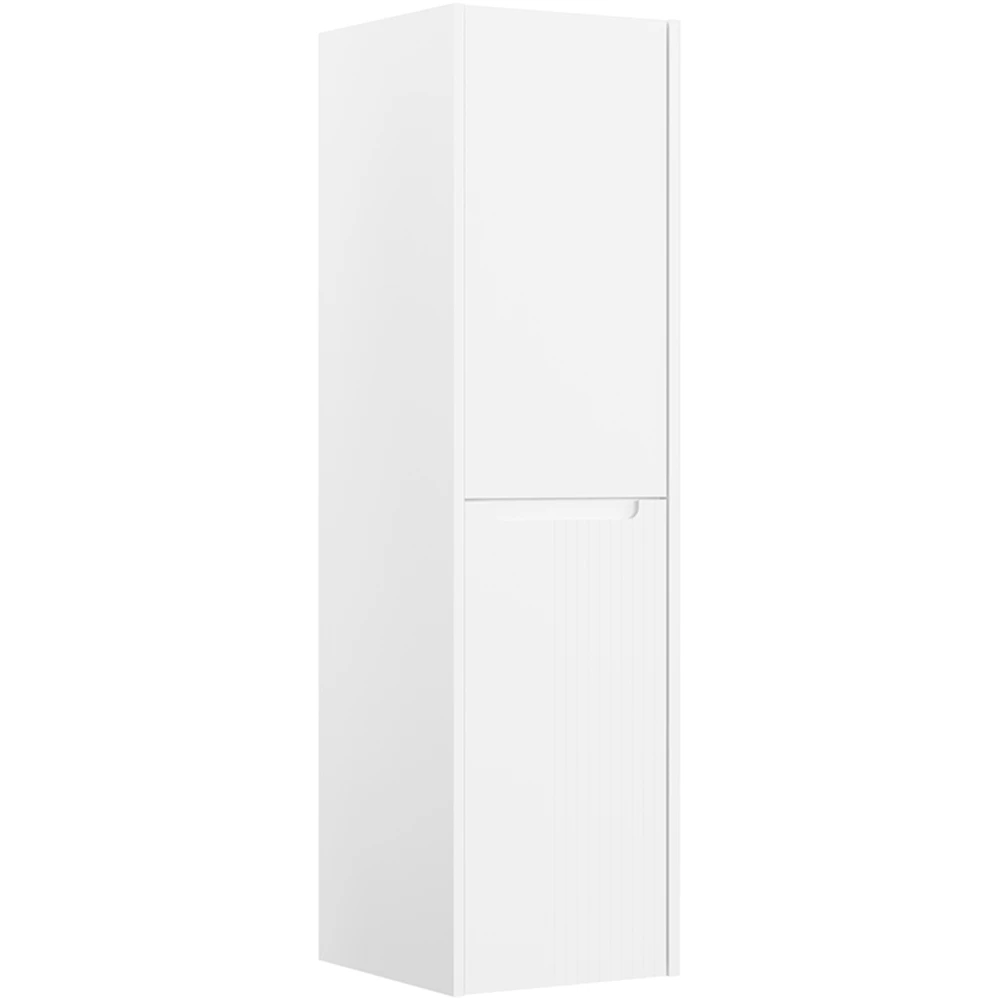 Orka Biella 40 Cm Mat Beyaz Boy Dolabı (Sol)