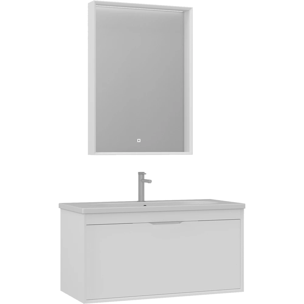 Orka Clay 100 Cm Beyaz Banyo Dolabı Takımı - 5002256