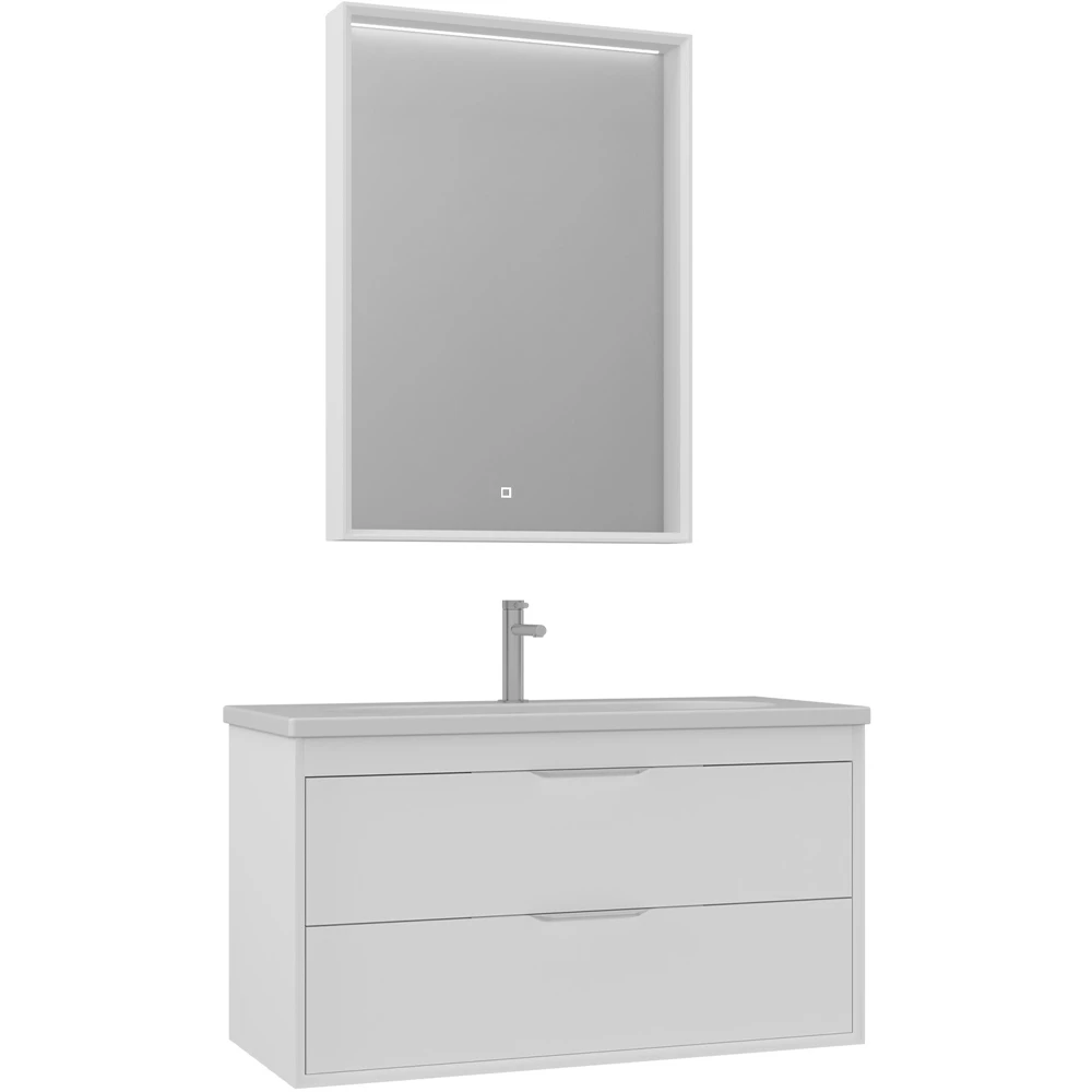 Orka Clay 100 Cm Beyaz Banyo Dolabı Takımı - 5004367