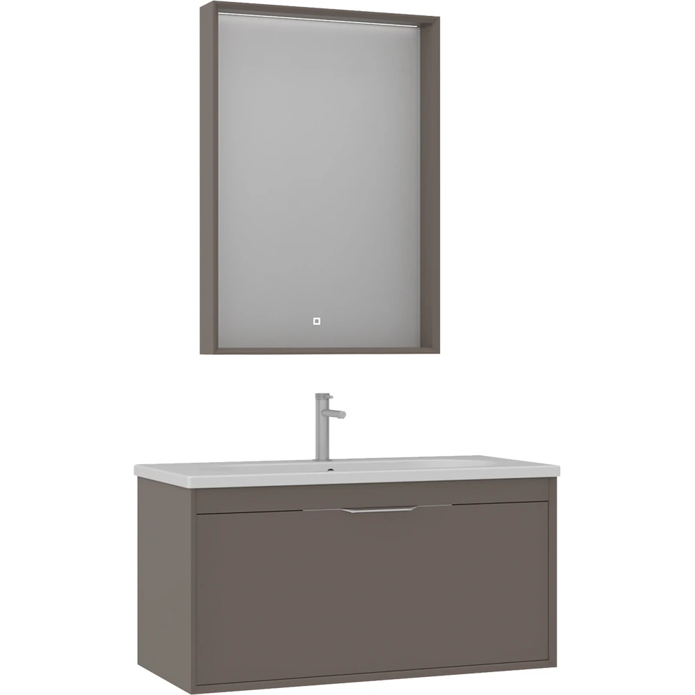 Orka Clay 100 Cm Toprak Banyo Dolabı Takımı - 5002254