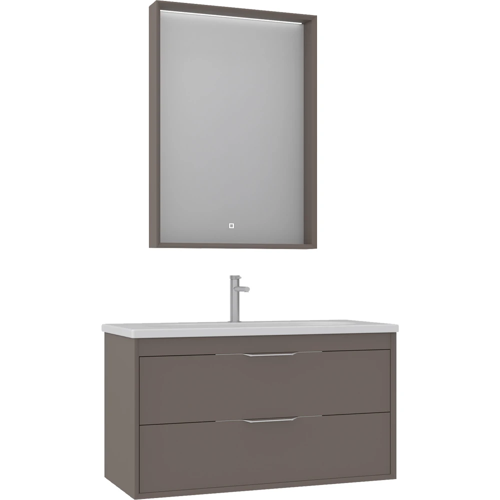 Orka Clay 100 Cm Toprak Banyo Dolabı Takımı - 5004368