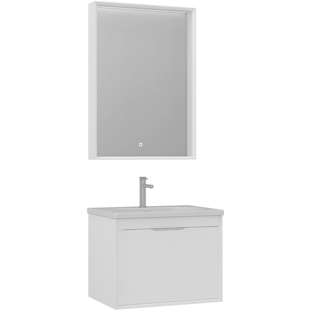 Orka Clay 65 Cm Beyaz Banyo Dolabı Takımı - 5002262