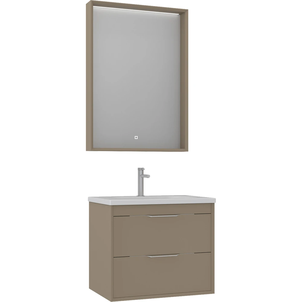 Orka Clay 65 Cm Sahra Banyo Dolabı Takımı - 5004363