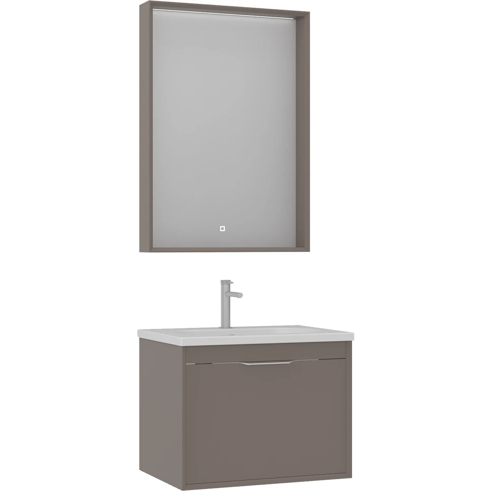 Orka Clay 65 Cm Toprak Banyo Dolabı Takımı - 5002260