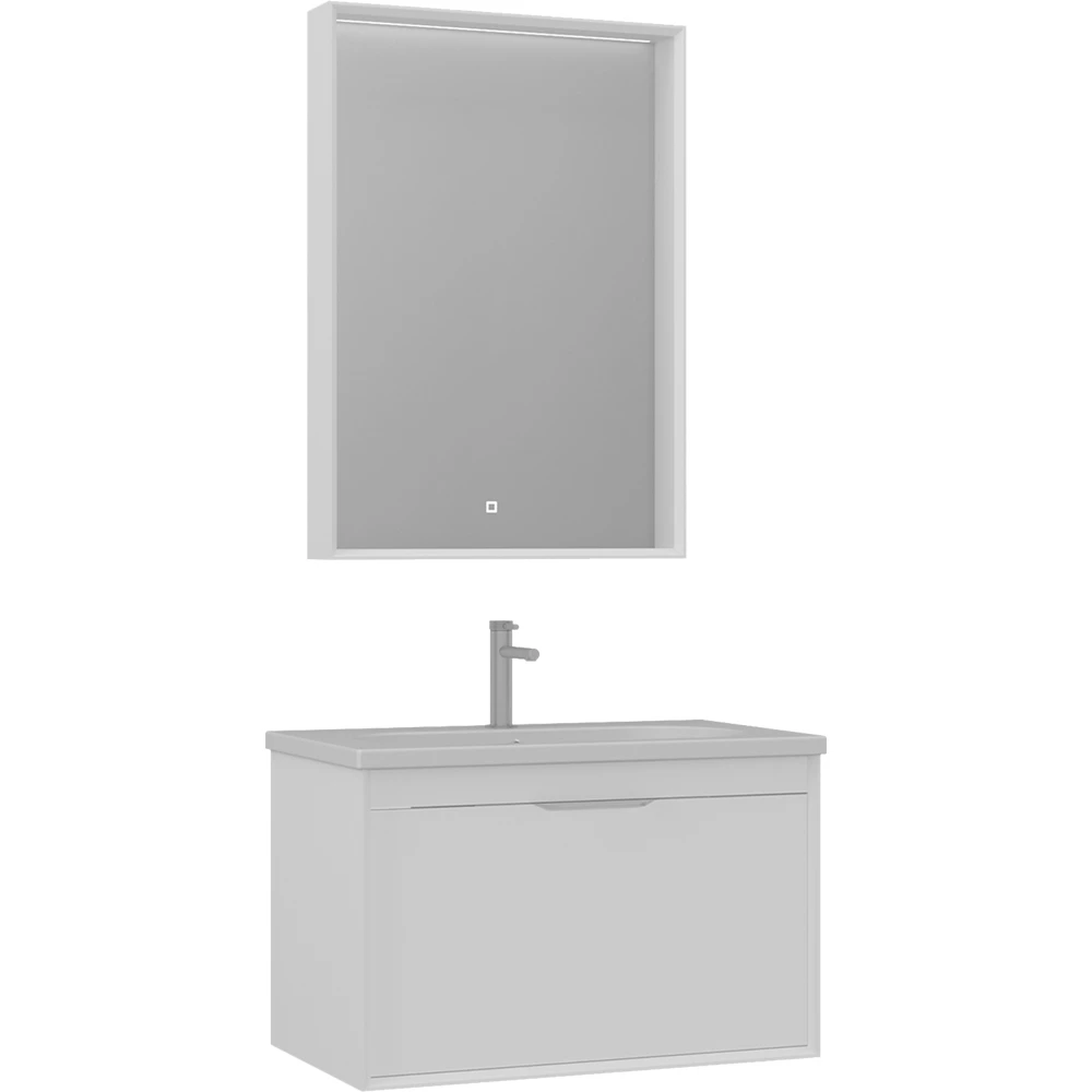 Orka Clay 80 Cm Beyaz Banyo Dolabı Takımı - 5002259