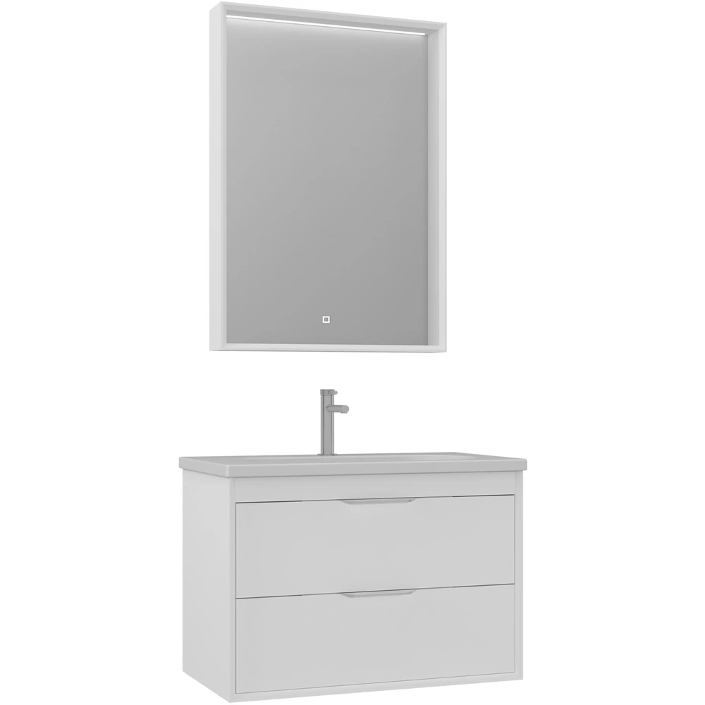 Orka Clay 80 Cm Beyaz Banyo Dolabı Takımı - 5004364