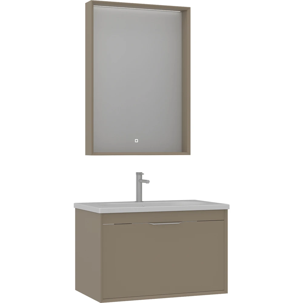 Orka Clay 80 Cm Sahra Banyo Dolabı Takımı - 5002258