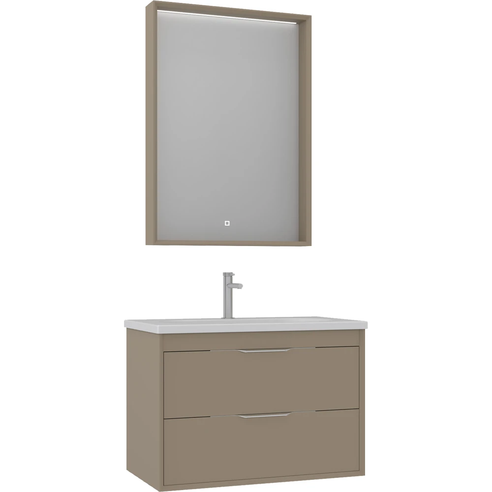 Orka Clay 80 Cm Sahra Banyo Dolabı Takımı - 5004366