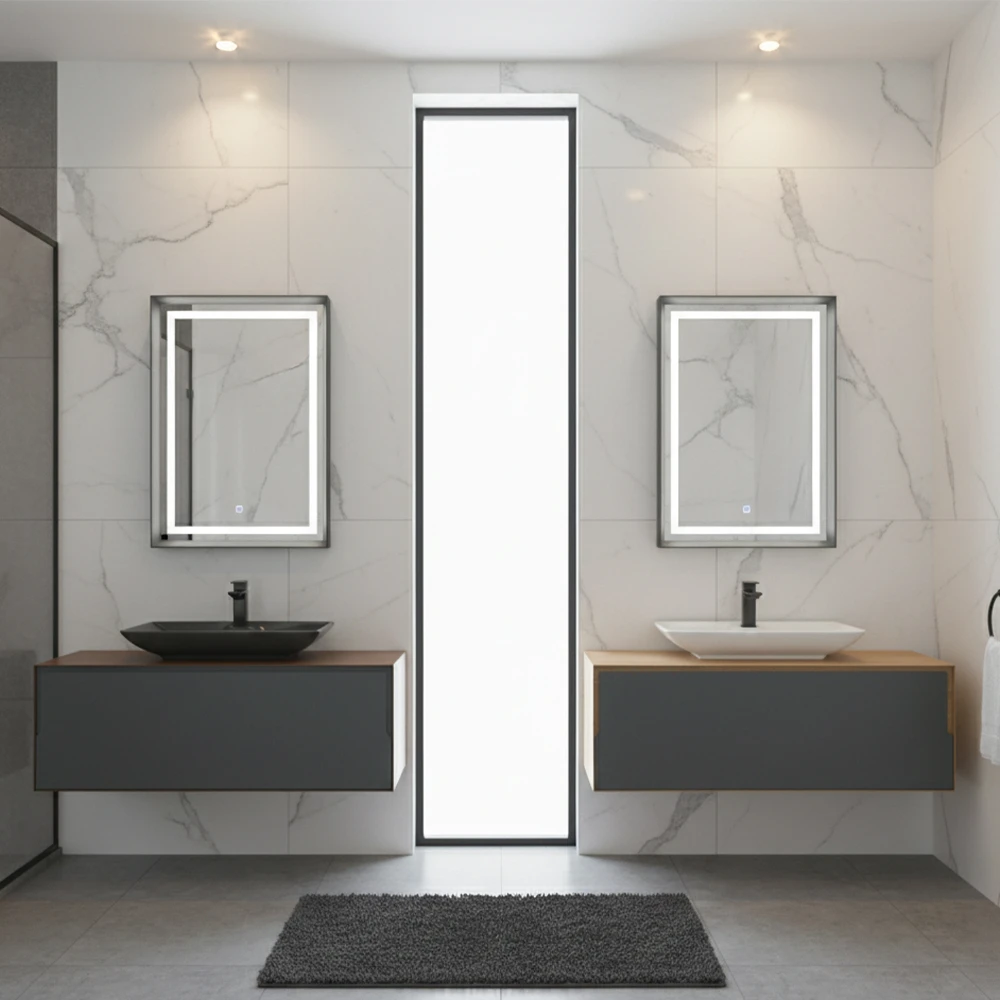 Orka Craft 120 Cm Ceviz-Antrasit Banyo Dolabı Takımı - 5003432 2