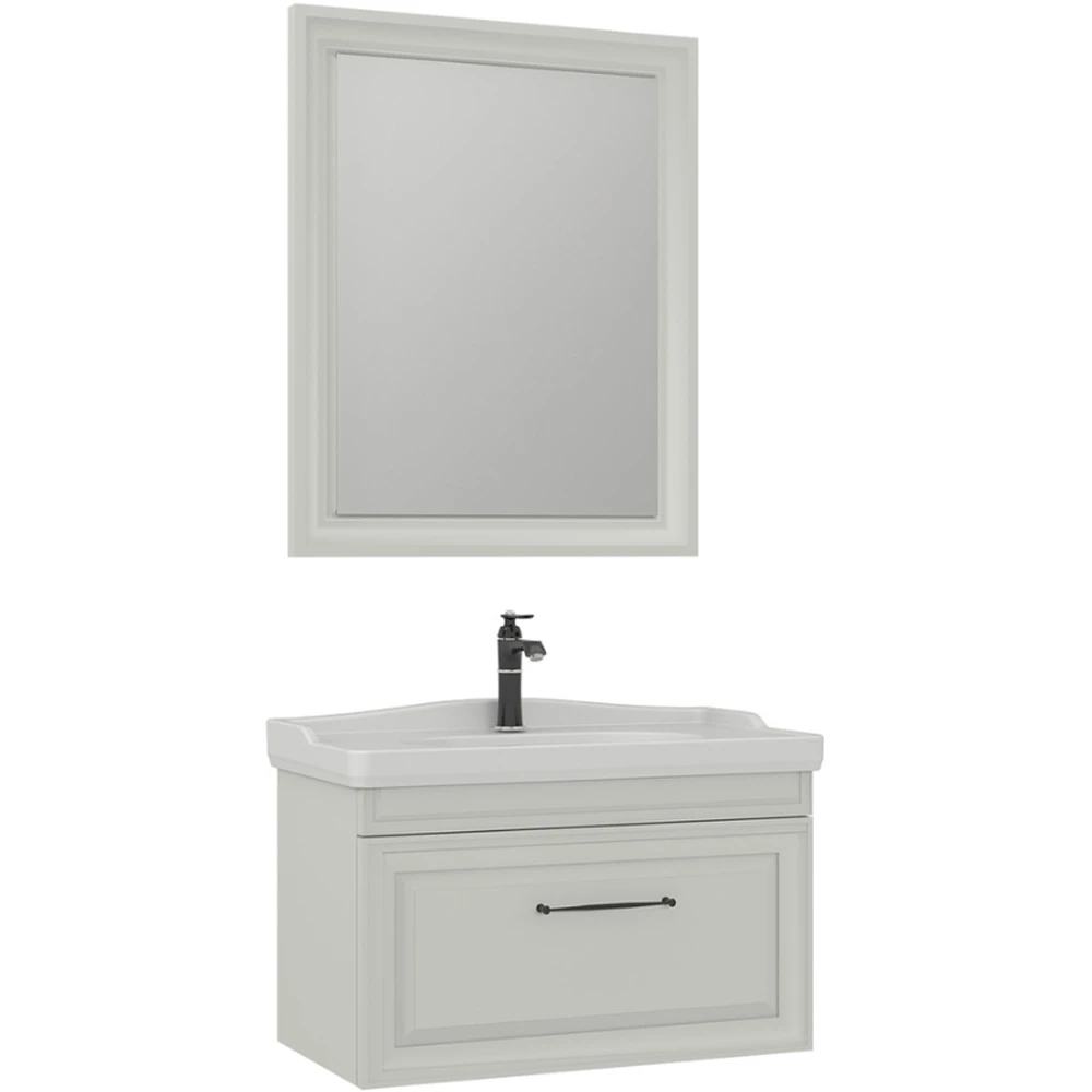 Orka Design 85 Cm Mat Kaşmir Banyo Dolabı Takımı
