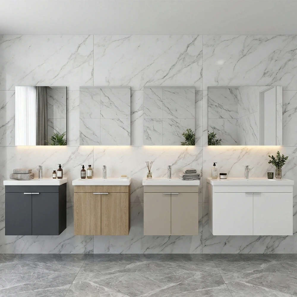 Orka Desna 60 Cm Mat Antrasit Banyo Dolabı Takımı - 5008540 2