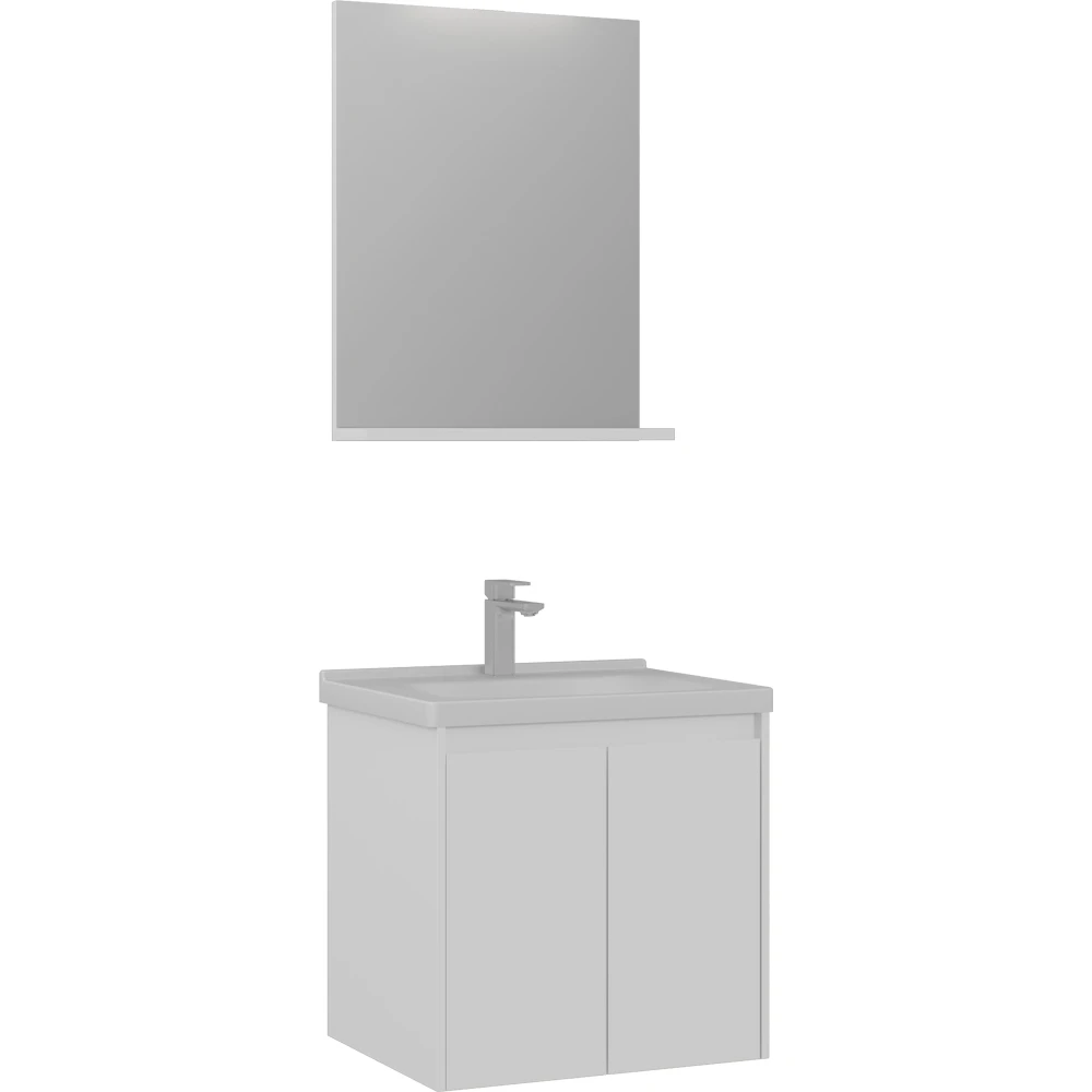 Orka Düden 65 Cm Beyaz Banyo Dolabı Takımı - 5002655