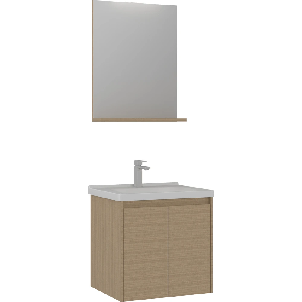 Orka Düden 65 Cm Meşe Banyo Dolabı Takımı - 5002658